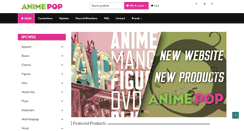 Desktop Screenshot of animepopshop.com