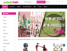 Tablet Screenshot of animepopshop.com